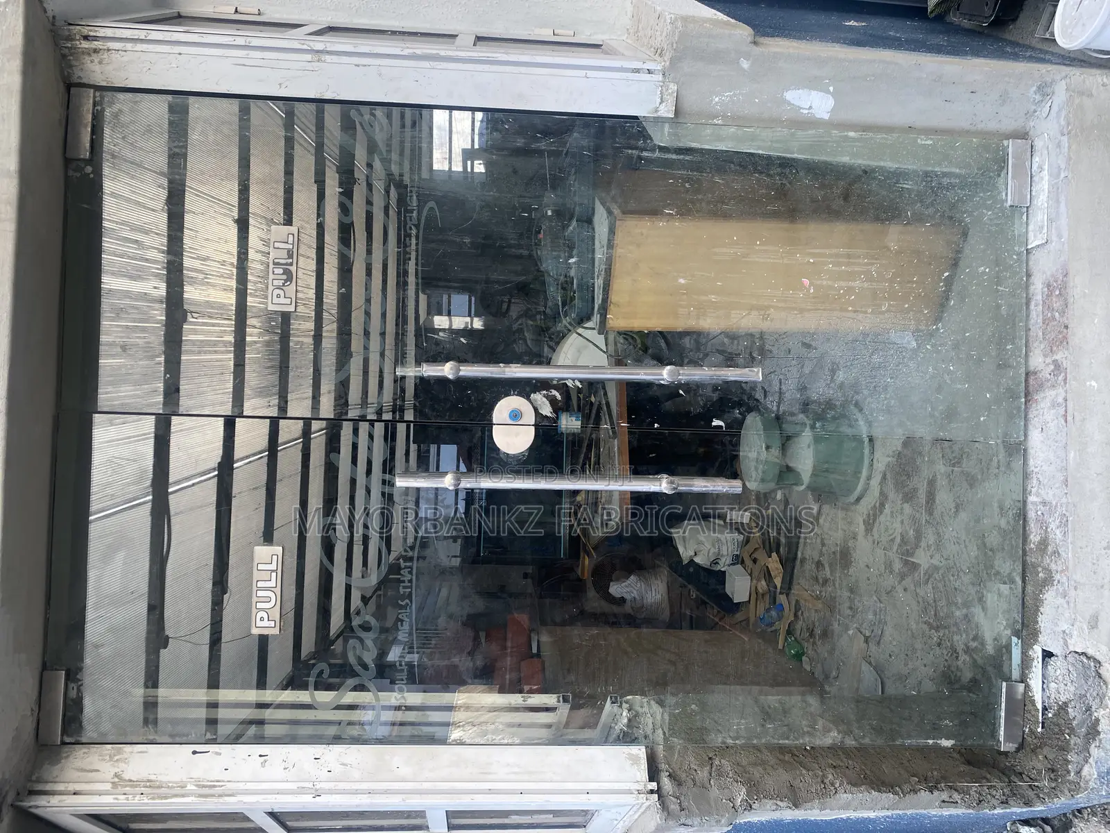 Double Panel Glass Door