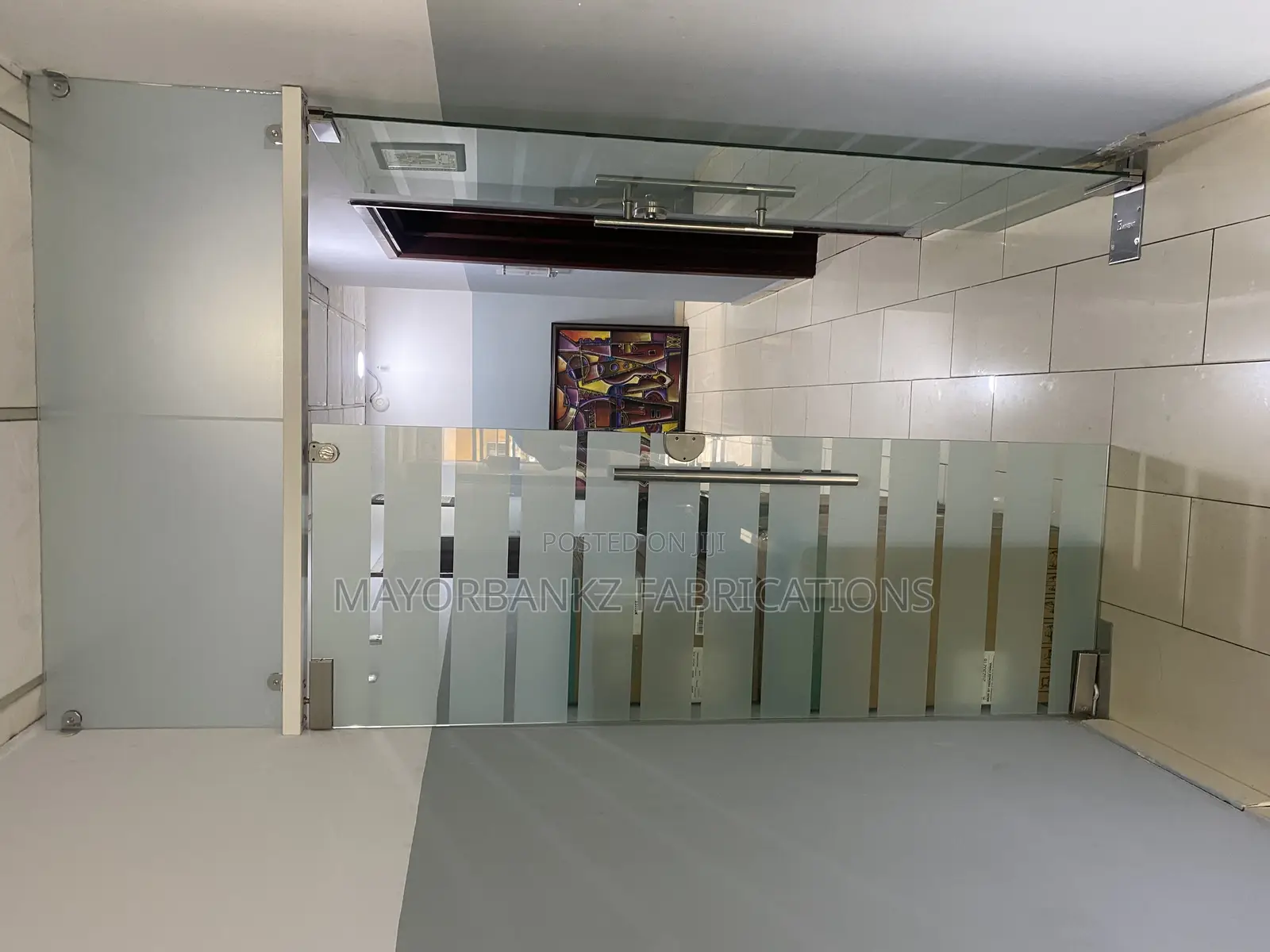 Double Panel Glass Door
