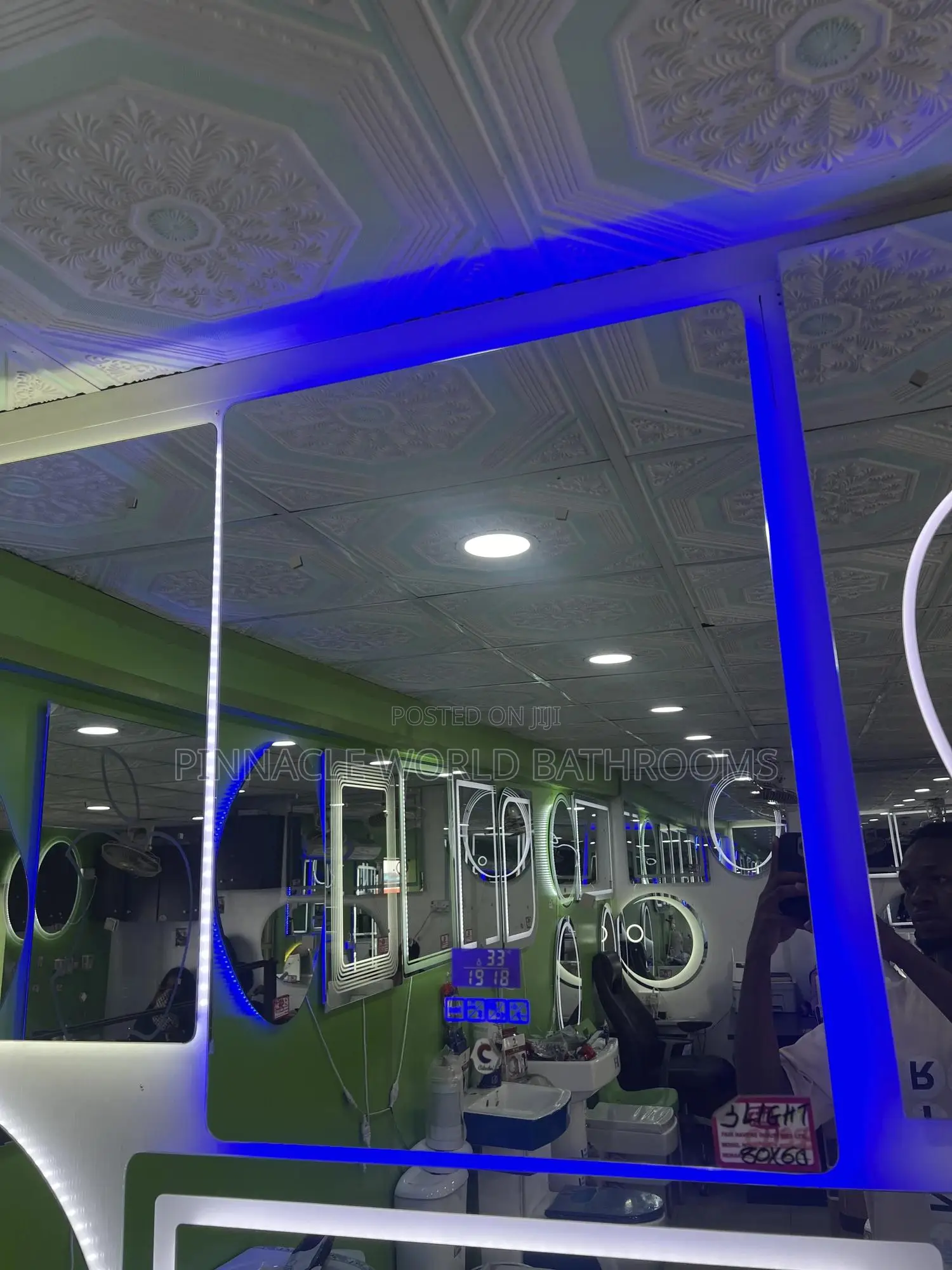 80x60cm Bluetooth 3 Light Led Light Mirror