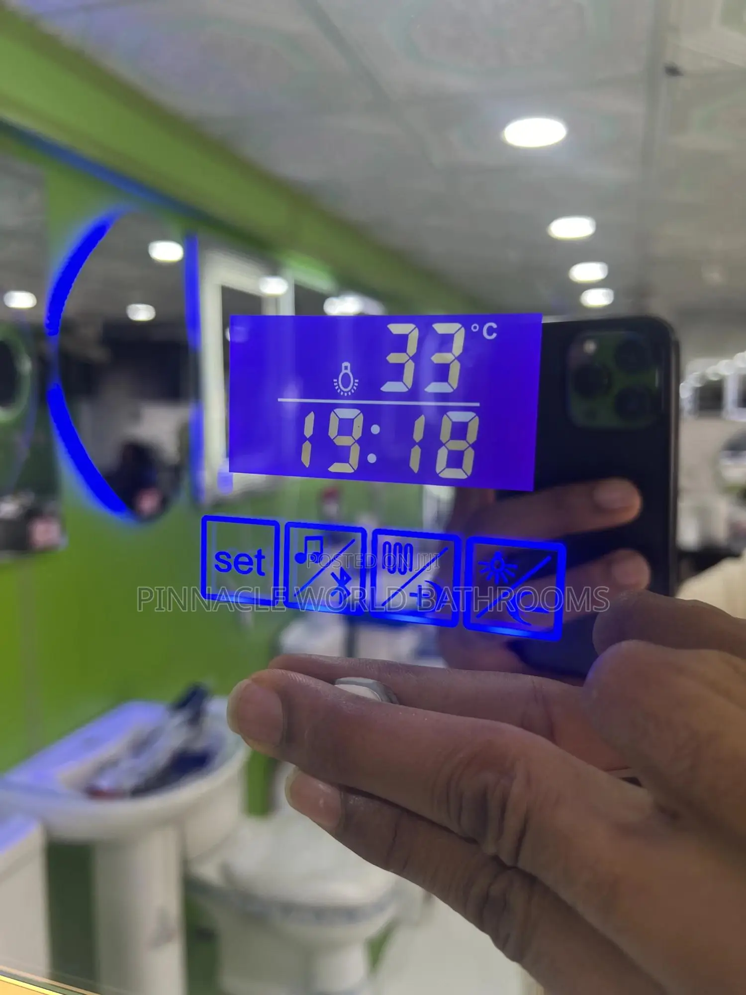 80x60cm Bluetooth 3 Light Led Light Mirror