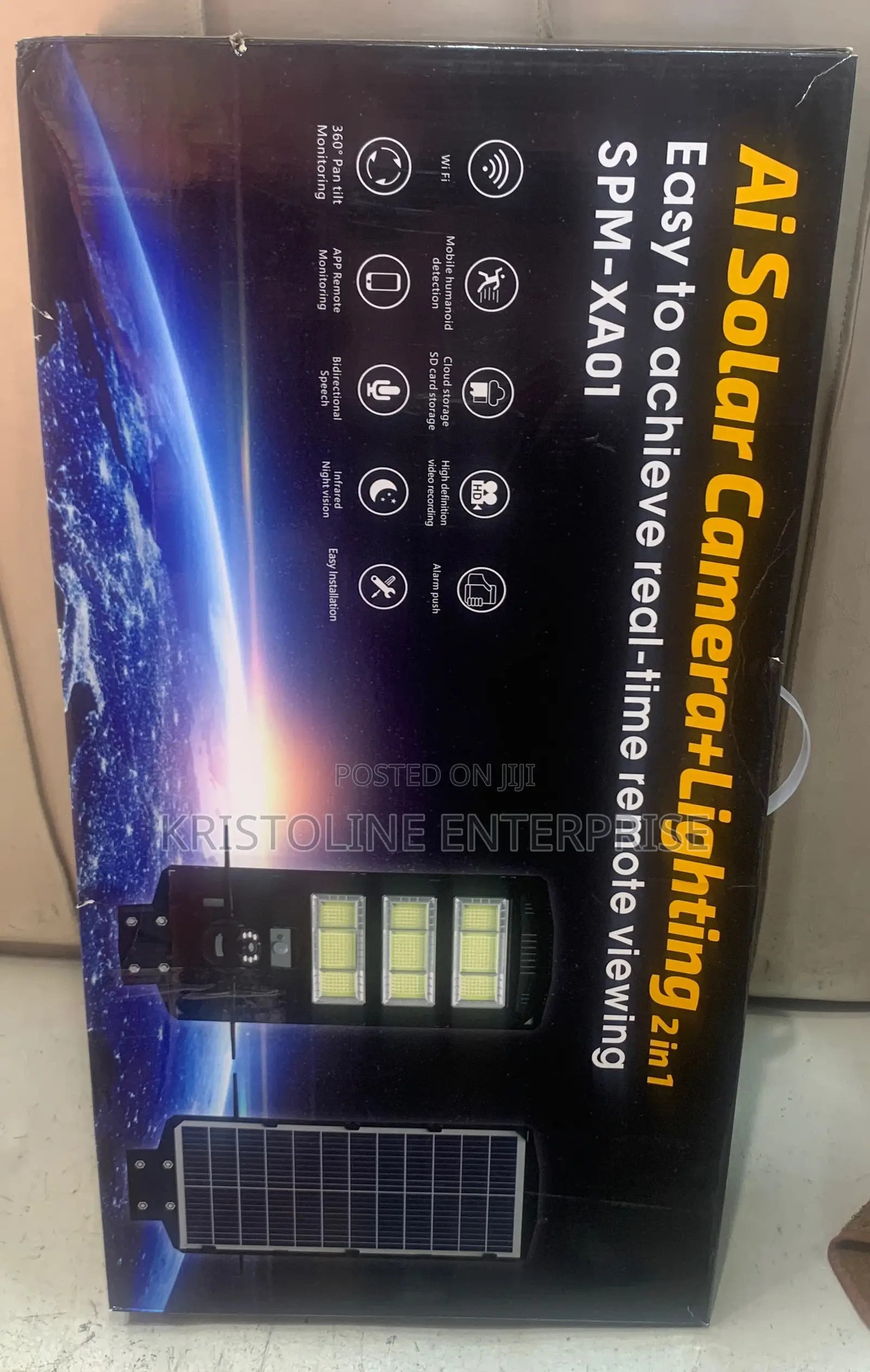 V380 Pro 4g Ai Solar Camera + Lighting 2 in 1