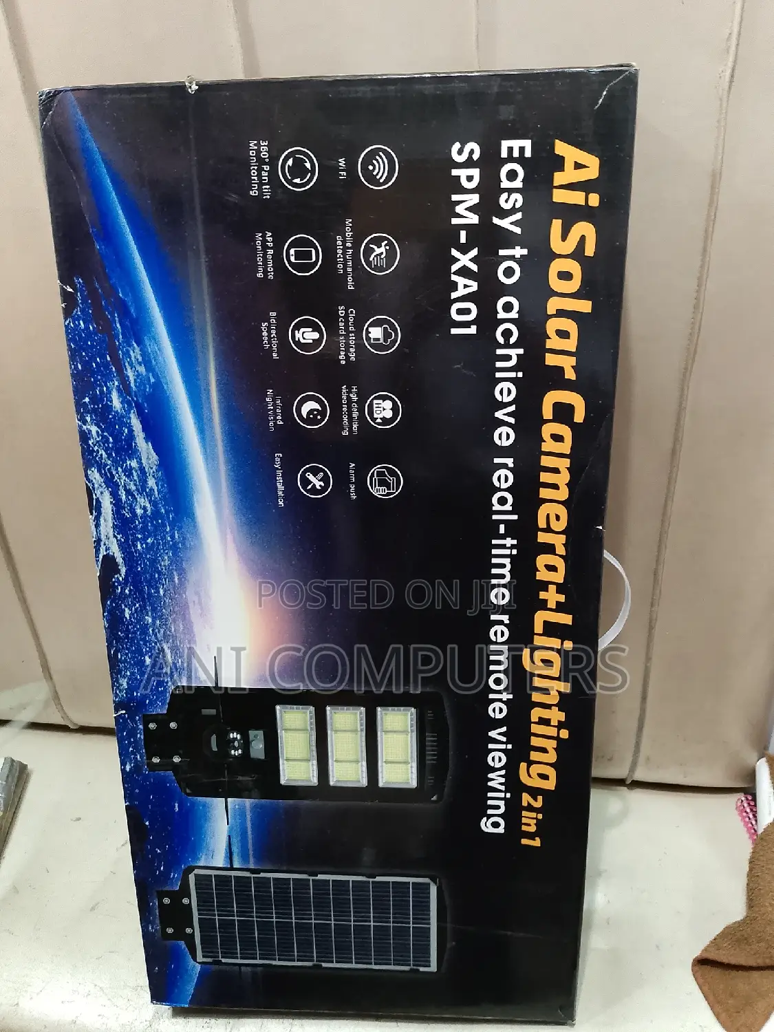 Ai Solar Camera+Lightning 2in1 V380 Pro