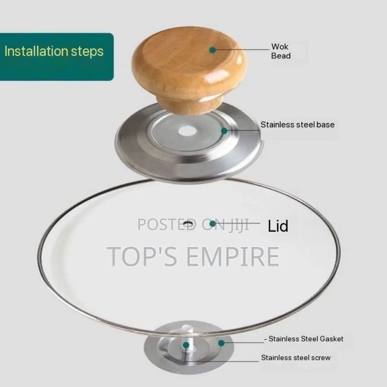 1pc Pot Lid Replacement Knob Handle