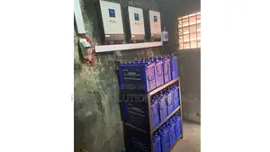 3units Hybrid Inverters With 12 Batteries