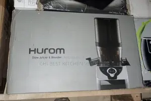 Hurom M100 2-in-1 Slow Juicer Blender in Silver