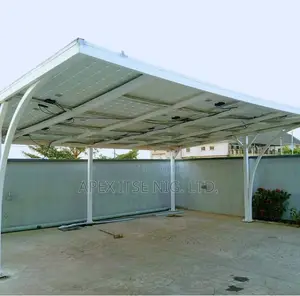 Carshade With Solar Panel Platform Construction