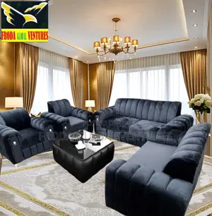 Set of 7 Seaters Sofa Chairs With Table