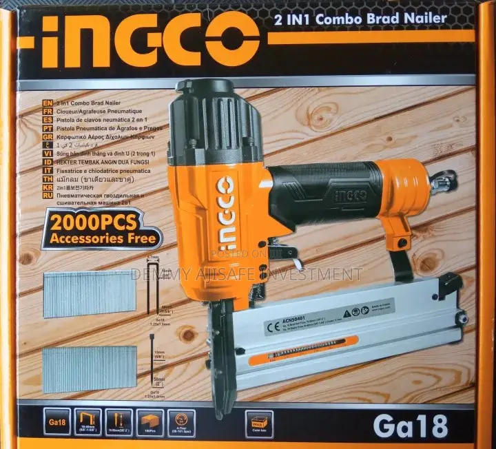2 in 1 Combo Brad Nailer.