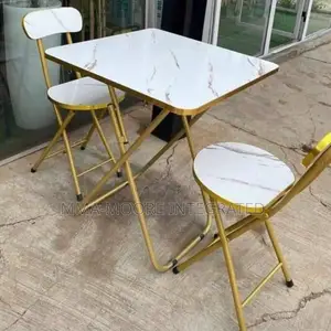 Foldable Table and 2 Chairs Set