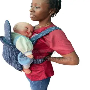 Baby Carrier With Head Cover-Red and Blue