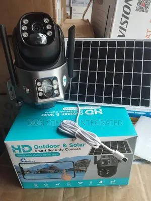 Hd Outdoor Solar Smart Security Camera Double Lense