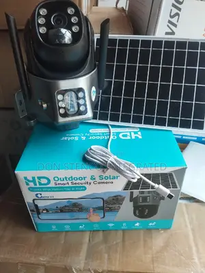 Hd Outdoor Solar Smart Security Camera Double Lense