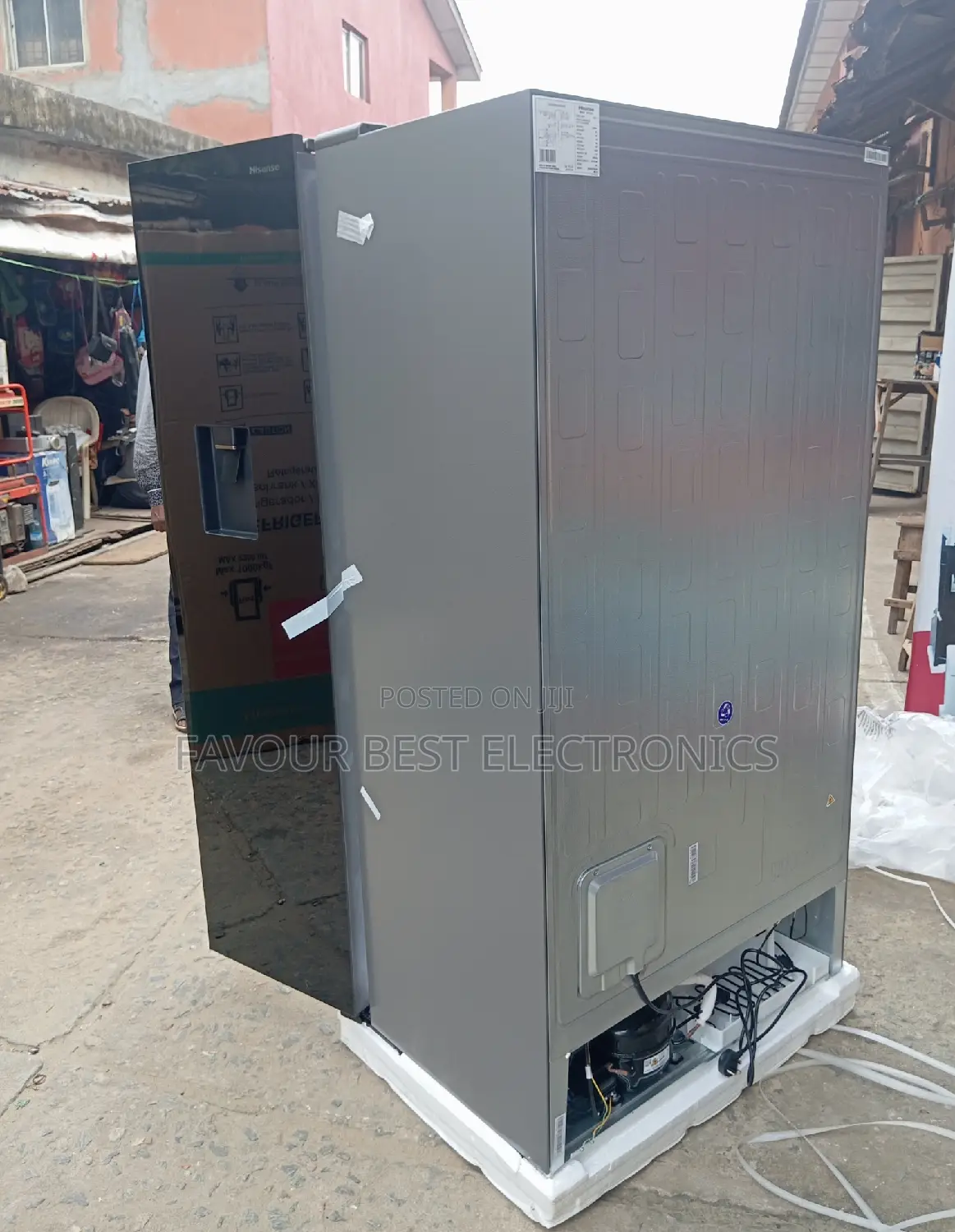 Hisense 529l Side by Side Inverter Fridge + Dispenser (98w)