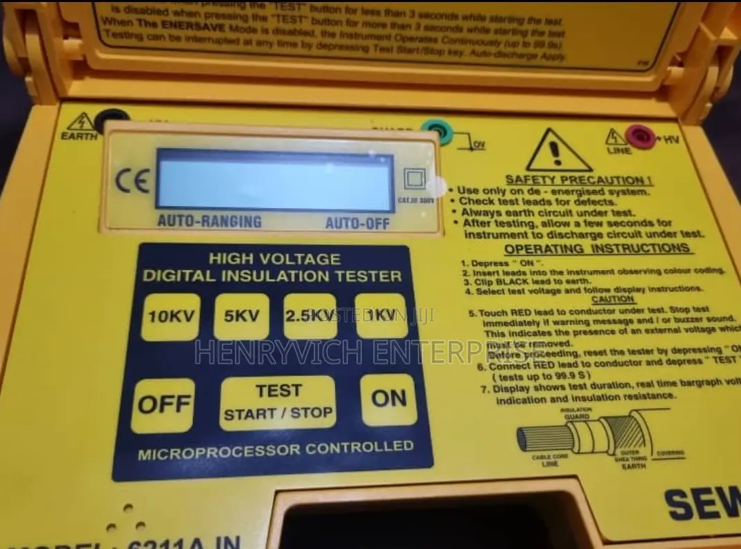 Insulation Tester 10kva Brand New
