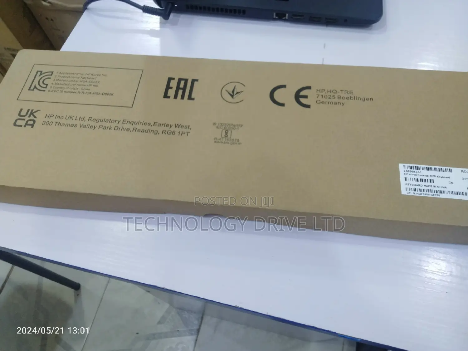 Hp Wired Keyboard (L96909-L31)