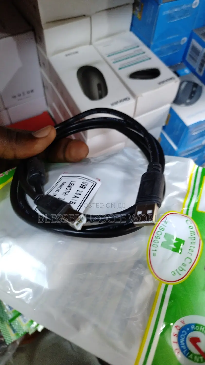 1.5m USB to Printer Cable for Laptop Desktop 2.0 a/B Cable