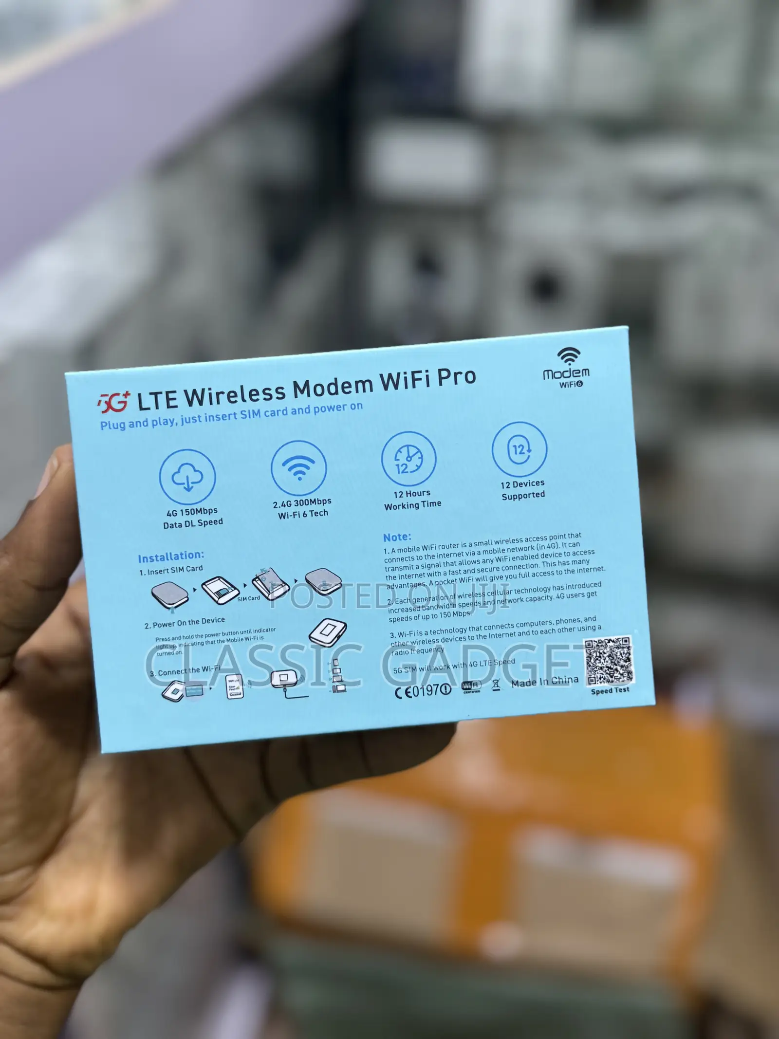• Portable 5g Lte Modem Wifi Pro (Universal)
