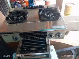 2 Burner Table Gas Cooker With Mini Grill Oven