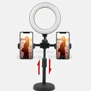 Ring-Light With Phone Holders (6 Inches)