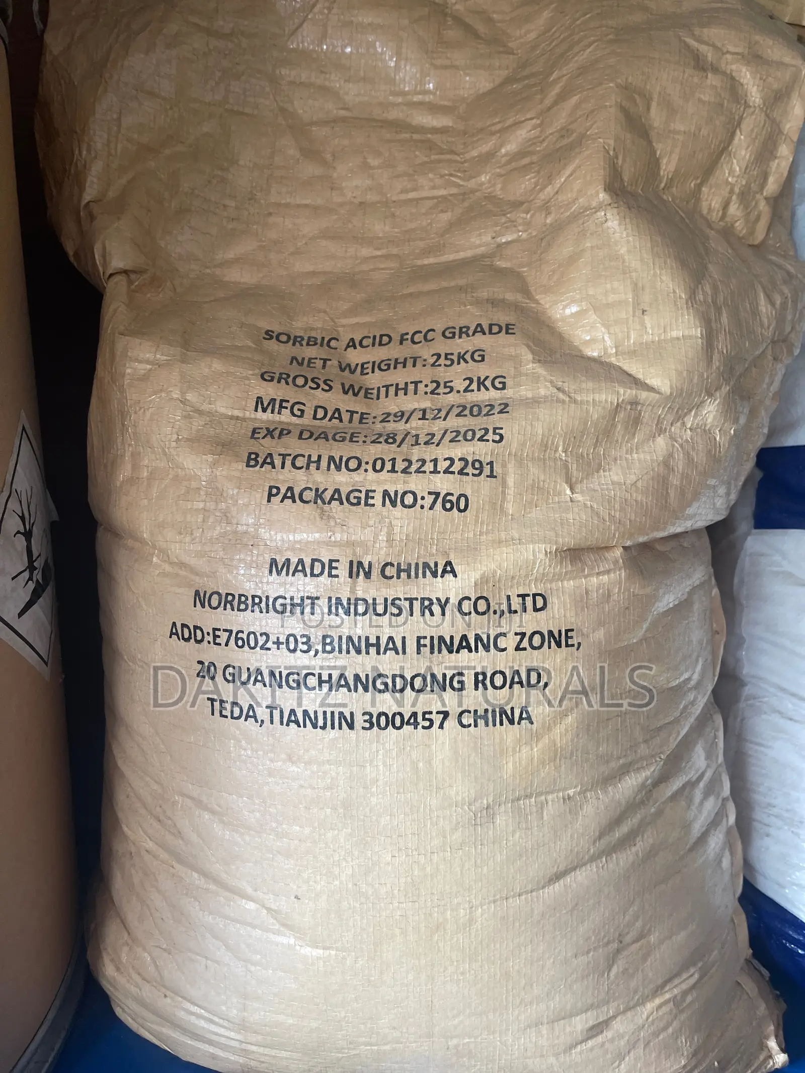 Sorbic Acid 25kg