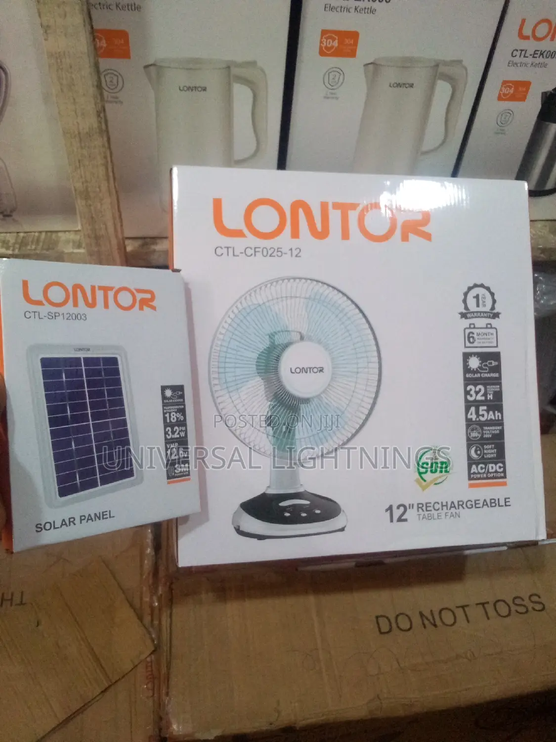 Solar Table Fan