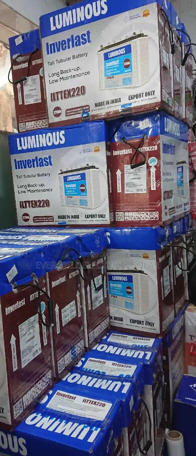 Luminous Inverlast Tubular Battery 220ah/12v