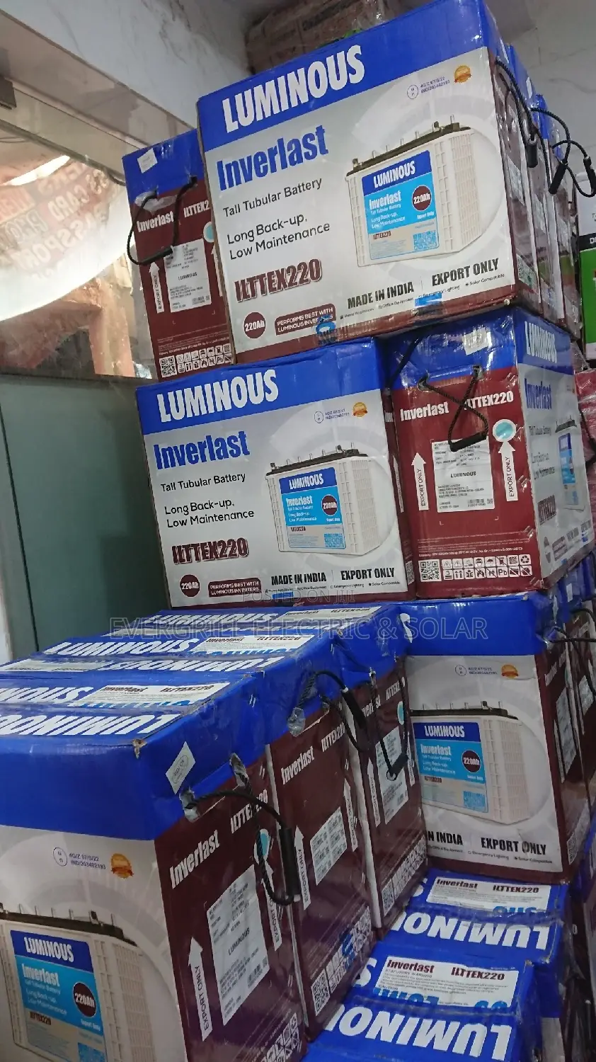 Luminous Inverlast Tubular Battery 220ah/12v