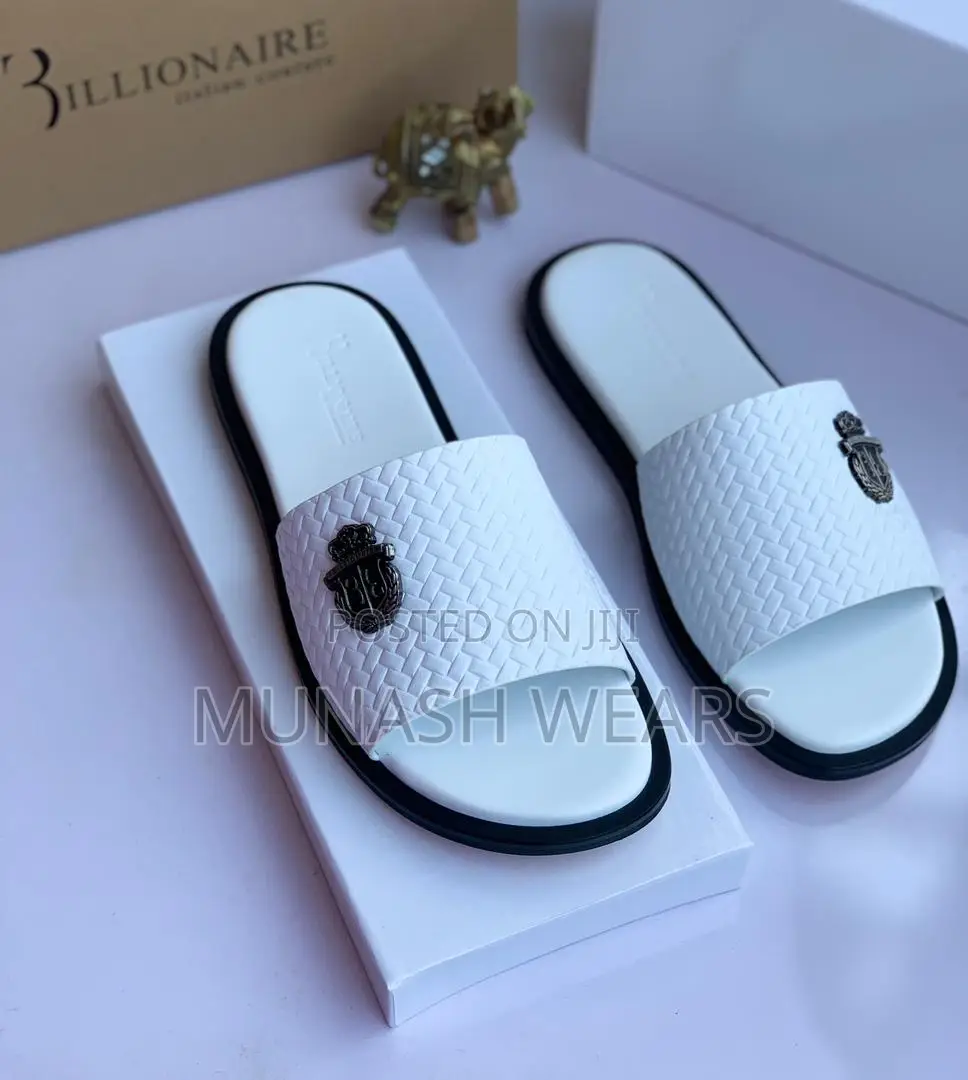 Men Quality Leather Slipers