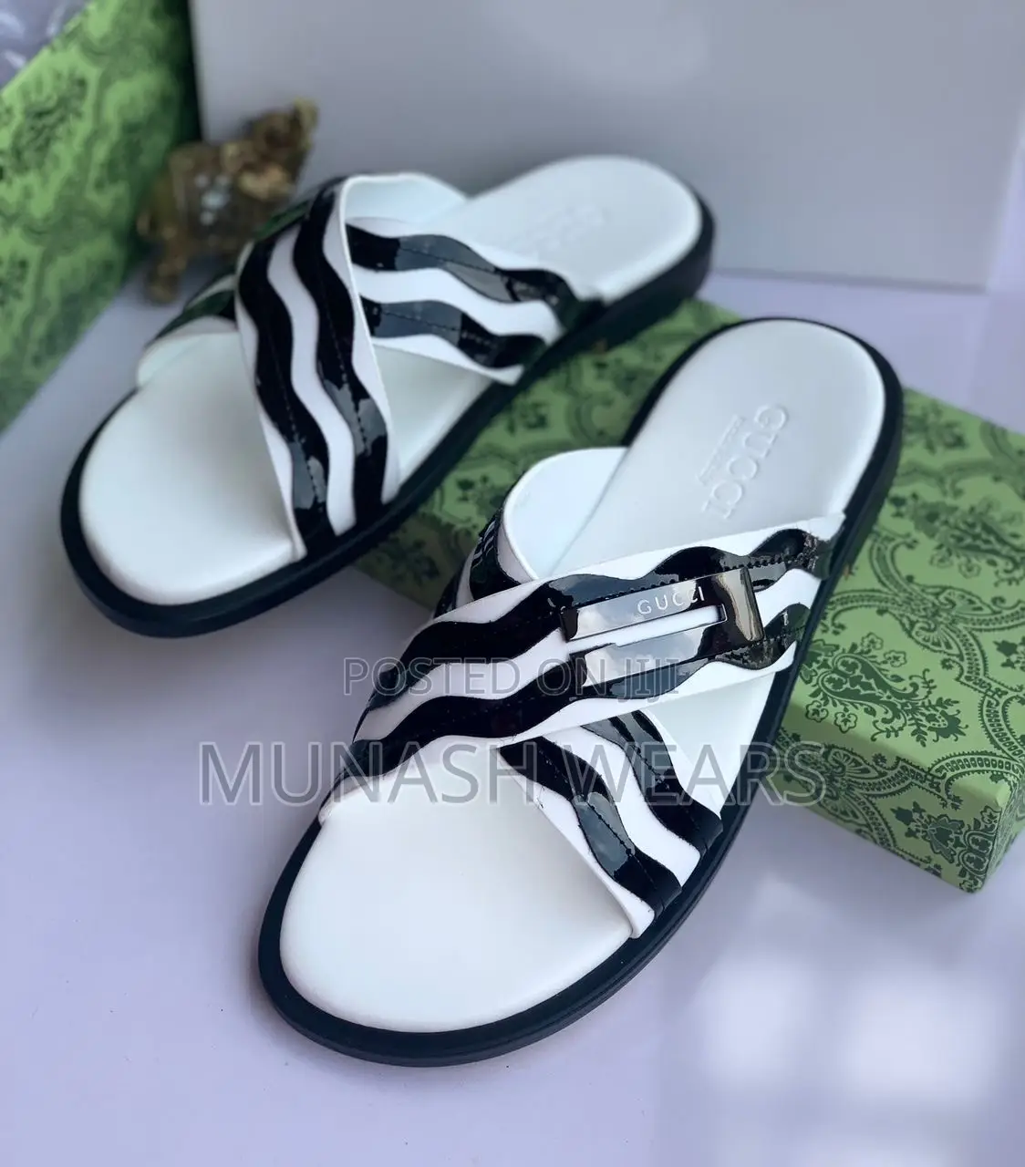 Men Quality Leather Slipers