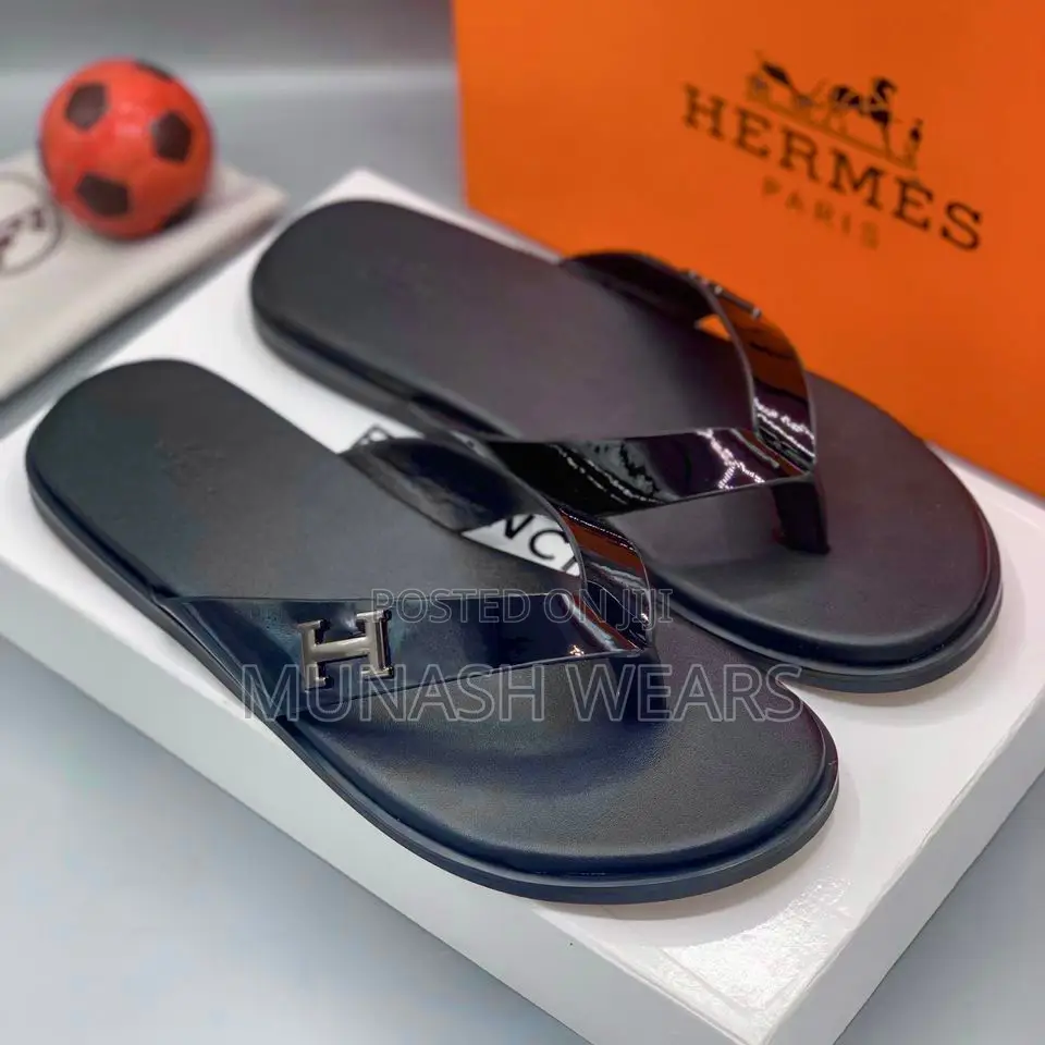 Men Quality Leather Slipers