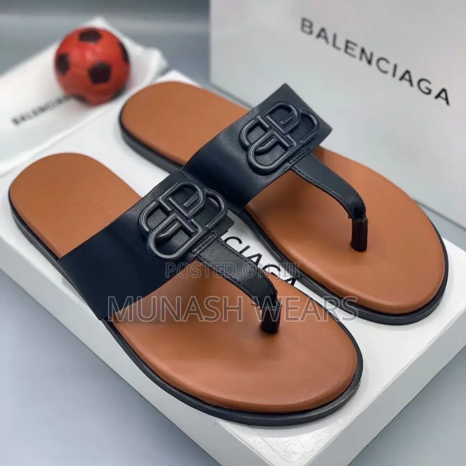 Men Quality Leather Slipers
