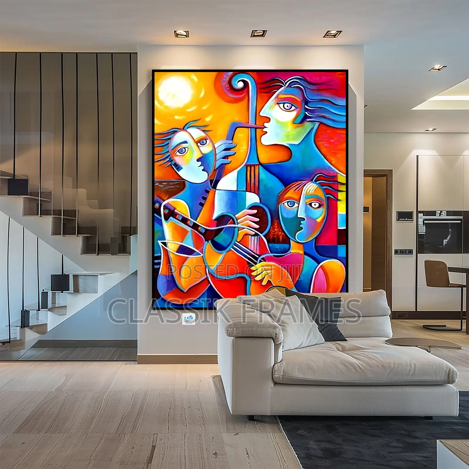Hd Lakeways Abstract Digi Painting Wall Art
