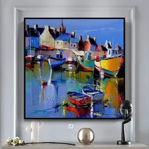 Hd Lakeways Abstract Digi Painting Wall Art