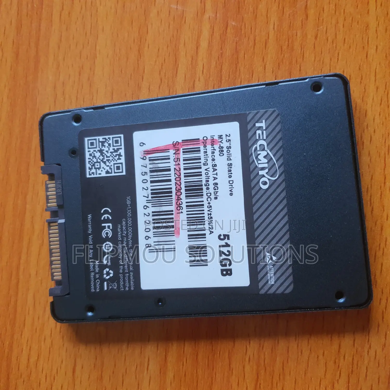 Tecmiyo 512gb Msata SSD 100% Health