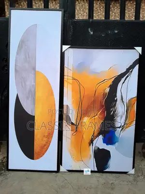 Photo - Hd Canvas Frame Abstract Multiple Colours Painting Wall Art