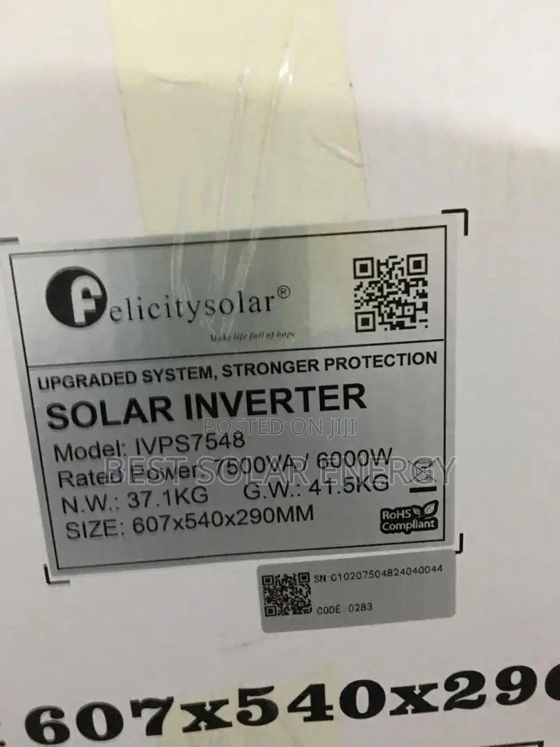 Felicity 7.5kva Inverter 48v