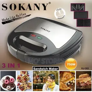 3 in 1 Sokany Toaster/Maker