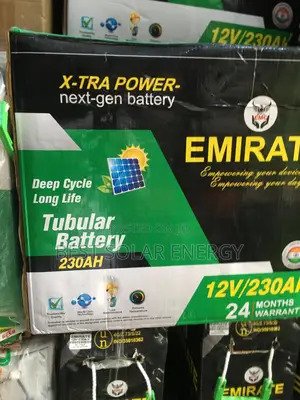 Emirates Deep Cycle Tubular Battery 230a/12v