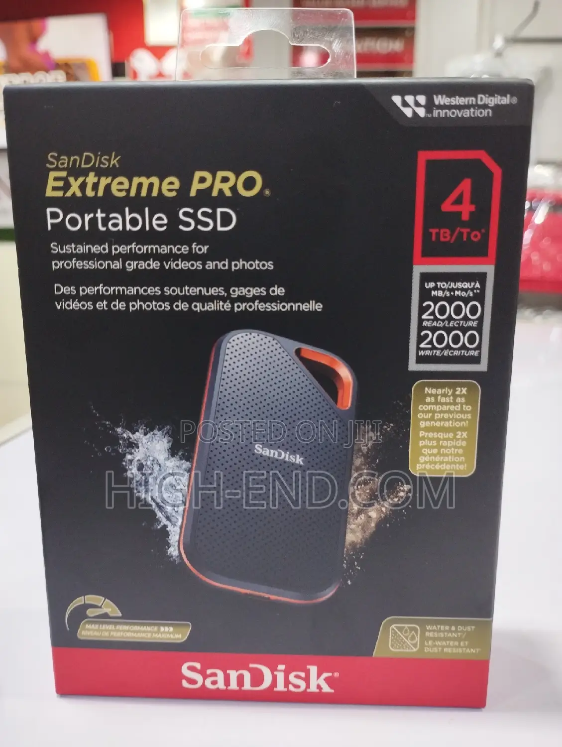 Sandisk Extreme Pro Portable SSD 4tb 2000mbps