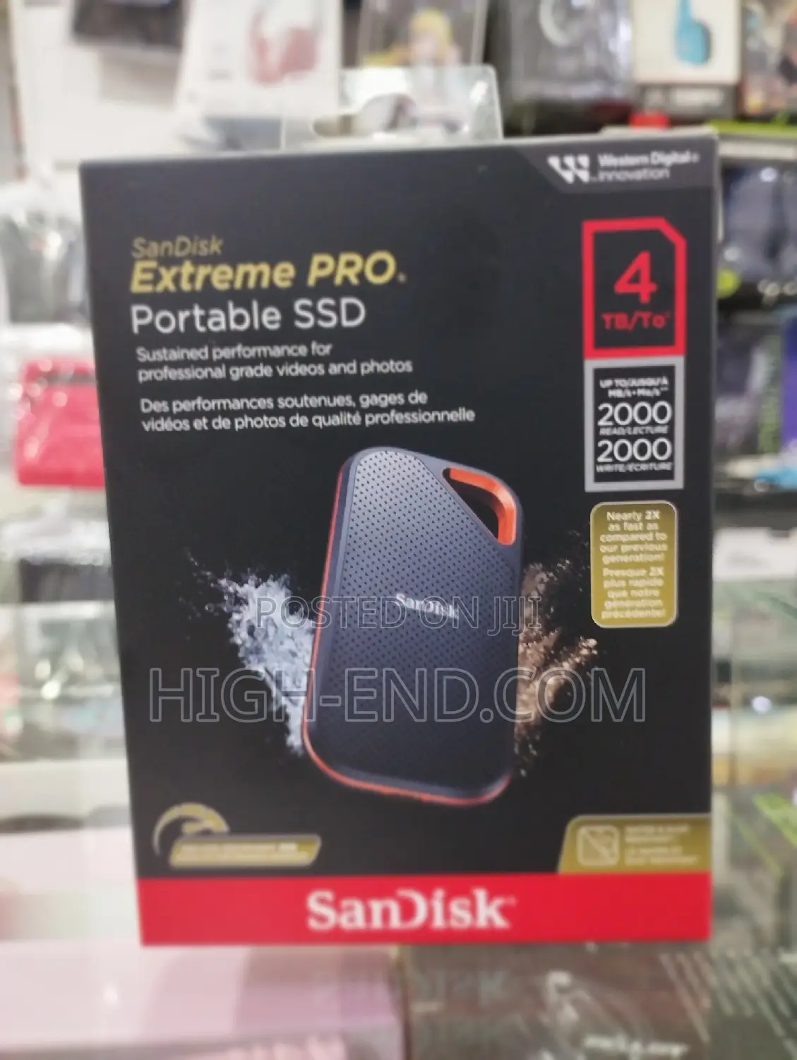 Sandisk Extreme Pro Portable SSD 4tb 2000mbps