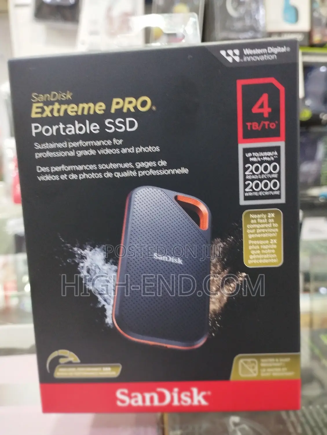 Sandisk Extreme Pro Portable SSD 4tb 2000mbps