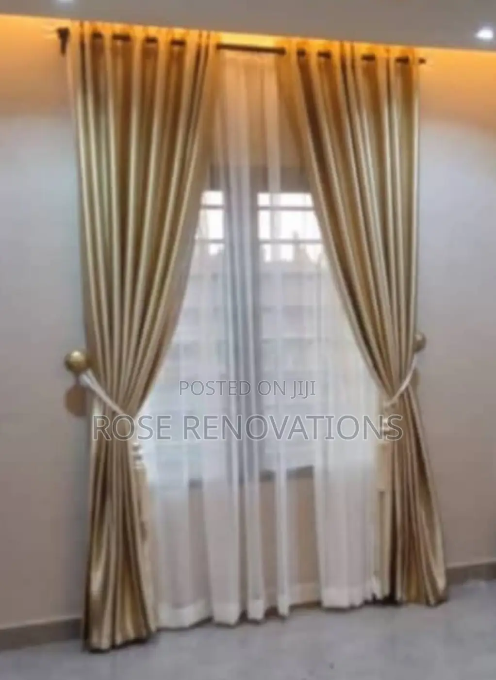 Cream Colored Turkish Curtains 4800 Per Yard