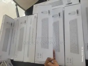 K-06 2.4g Wireless Keyboard and Mouse Combo - White