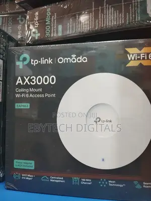 Tp-Link Omada Ax3000 Ceiling Mount Wifi 6 Access Point