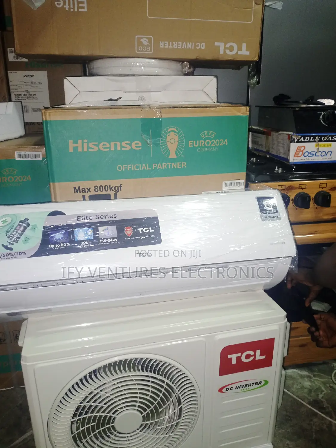 1 Hp TCL Inverter Split Unit Ac With Remote Control.