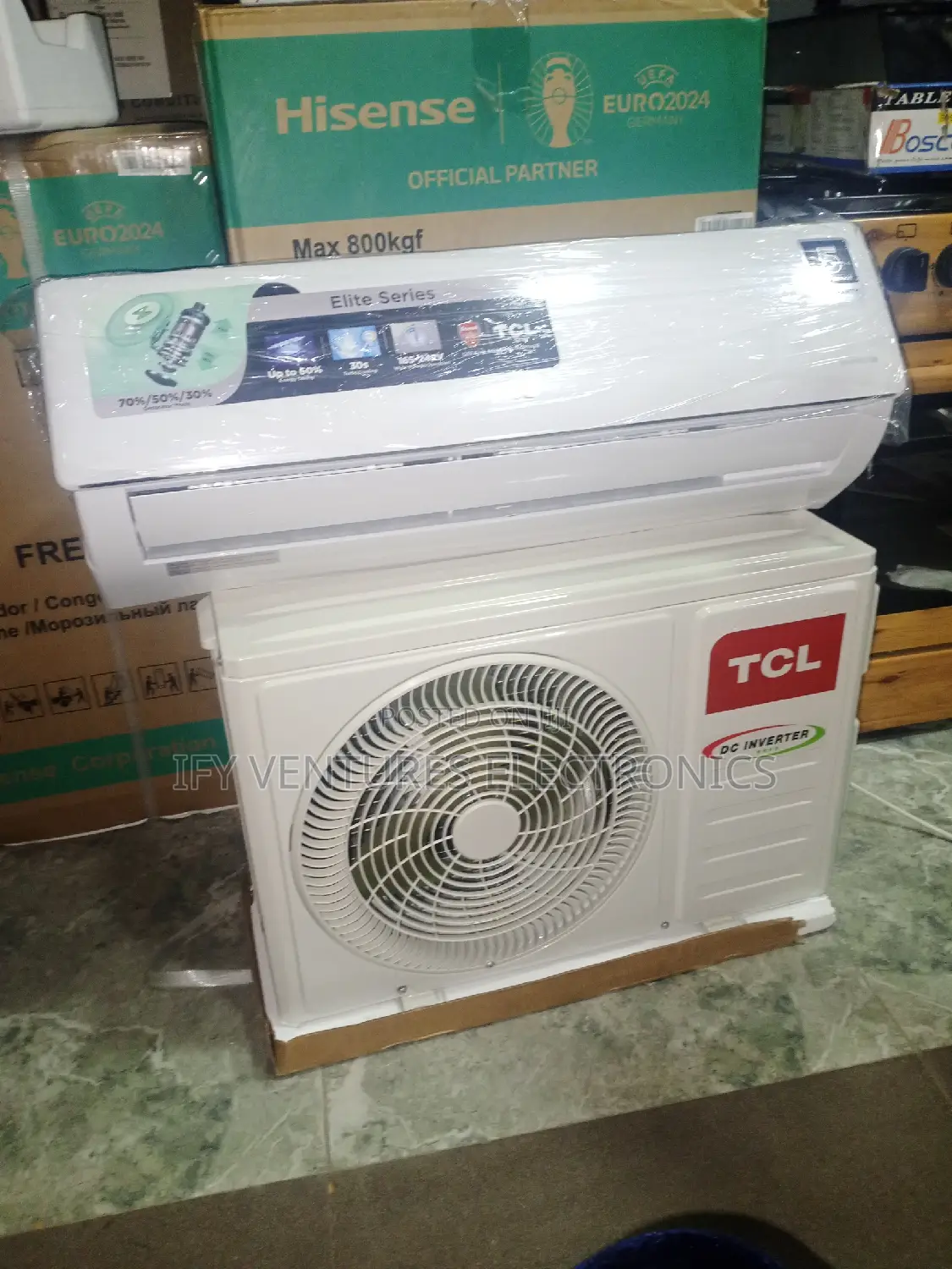 1 Hp TCL Inverter Split Unit Ac With Remote Control.