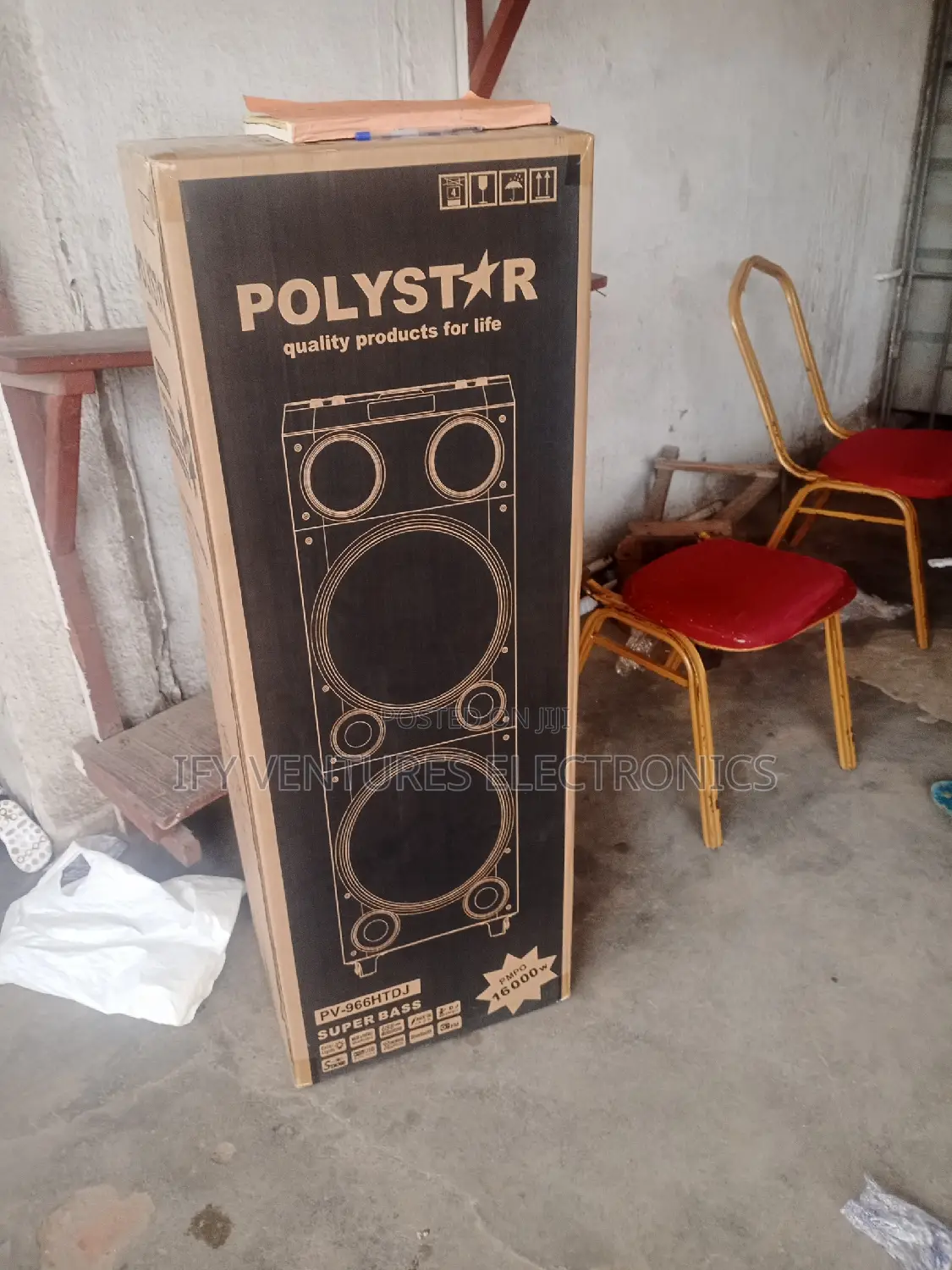 Polystar Auto DJ Speaker. PMPO #16000w.