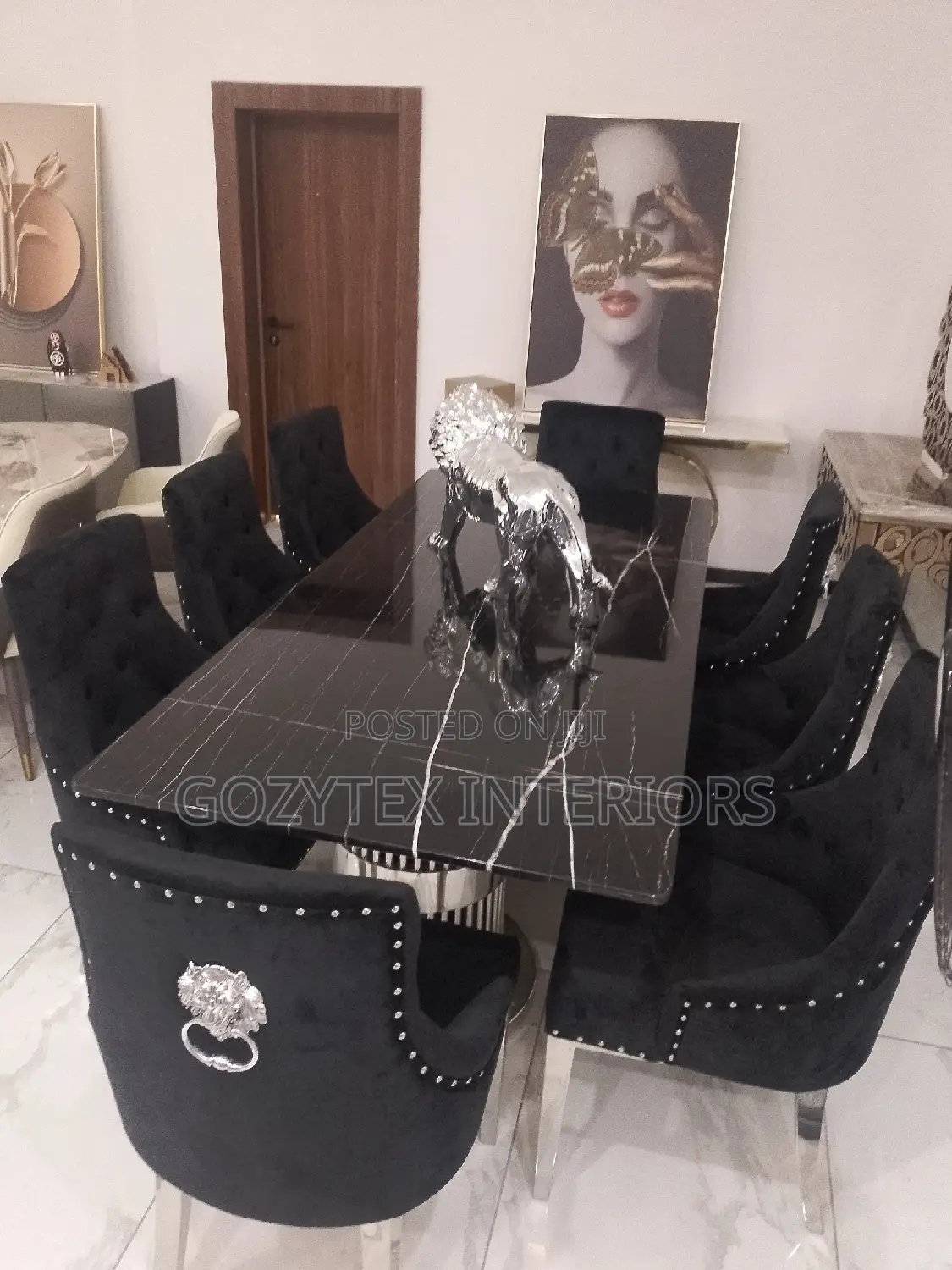 Marble Dinning Table Set