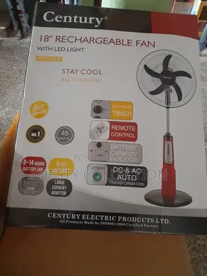16 Inches 18 Inches Century Rechargeable Fan