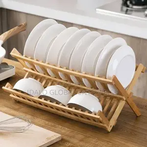 Bamboo Plate Rack
